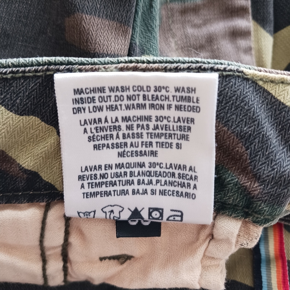 Sundry camouflage rainbow detail jogger jeans w zipper ankle size 30 NWT - Picture 12 of 14
